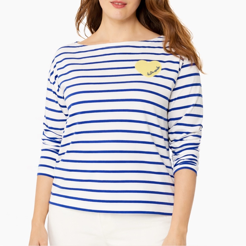 Kate Spade Harbor Stripe Tee - Size Small (NWOT)